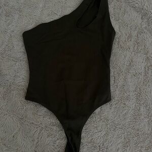 Timing Kids One Shoulder Dark Bodysuit
